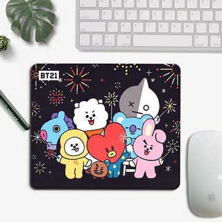 BTS Mouse Pad Creative Cartoon BT21 Office Notebook Thickened Non-slip Mouse Pad
