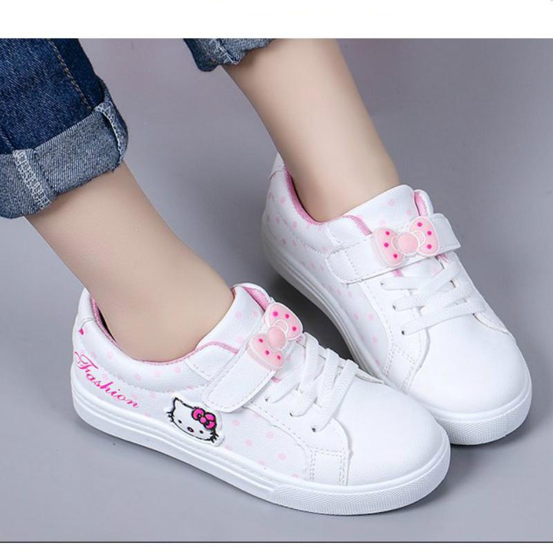 niños zapatos de deporte hello kitty zapatos de niña zapatos zapatillas de deporte blanco zapatos kasut budak kasut (2)