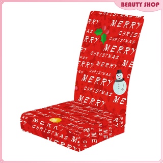 Fundas extraíbles para silla de decoración navideña impresas fundas elásticas para asiento elástico, respaldo alto, silla, decoración de cocina, lavable