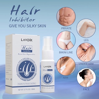 Lavdik inhibidor del cabello Spray detener el crecimiento del cabello inhibidor de la barba líquido cuidado de la piel 20ml