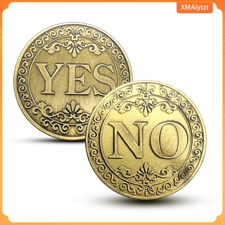 Yes/No Bronze Decision Commemorative Coin Collectible Holiday Gifts Decor