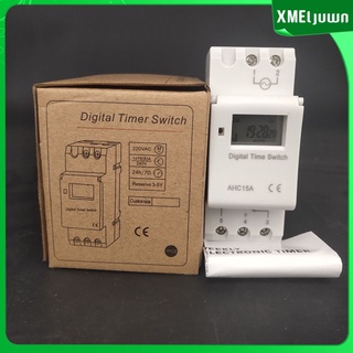 Programmable Timer Switch Din Rail Digital LCD Electronic 220V Time Relay