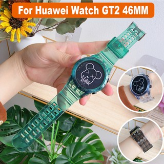Correa De Silicona Con Funda Para Huawei Watch GT 2 46mm Smart Cubierta Protectora Completa Banda De Repuesto GT2