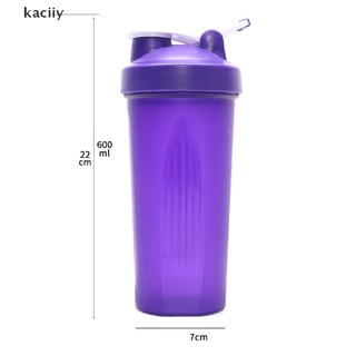 kaciiy - botella de proteína (600 ml, con mango, bola de agitación, cl)