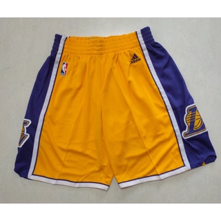 [3 Colores] Pantalones Cortos Los Angeles Lakers Amarillo L Baloncesto shorts