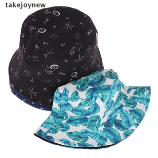 [takejoynew] 1pcs sombrero de verano hombres mujeres dos lados moda al aire libre viaje sombra pescador sombreros