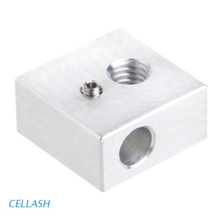 cellash calentador de bloque de aluminio conjunto para makerbot impresora 3d mk7 mk8 extrusora extremo caliente