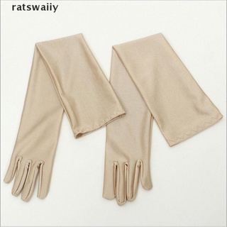 ratswaiiy - guantes largos de satén para ópera, boda, novia, fiesta de noche, colorido (2)