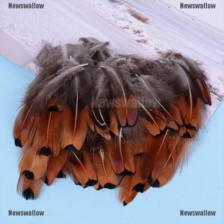【NW】 50pcs/set pheasant feathers 4-8cm chicken plumes for carnival diy craft decor 【Newswallow】