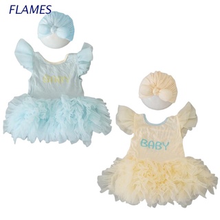 Fl lindo 2x/Set bebé niña traje arco sombrero vestido conjunto foto accesorio fotografía accesorios