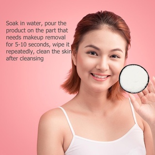 moda (6 piezas) lavable reutilizable removedor de maquillaje toallitas almohadilla de limpieza facial puff