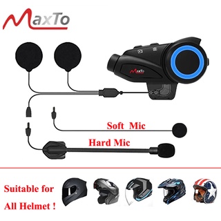 Maxto M3 casco de motocicleta intercomunicador Bluetooth y WIFI Recorer Group 6 Riders Moto Interphone con cámara Dash HD Sony CHIP