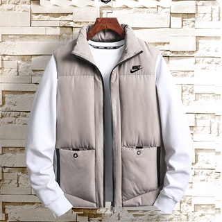 adidas chaleco deportivo de los hombres chaqueta otoño e invierno versión coreana de la tendencia de abajo chaqueta acolchada gruesa chaleco con capucha