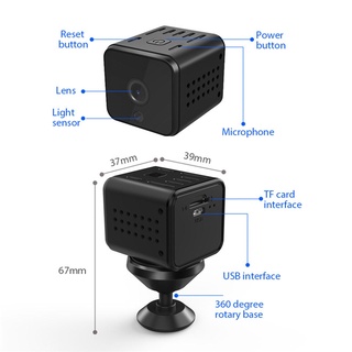 mini cámara espía portátil audio hd para interior al aire libre hogar encubierto seguridad