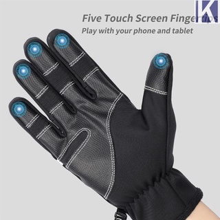 (superiorcycling) guantes de invierno a prueba de viento a prueba de viento, pantalla táctil, dedo completo, guantes de ciclismo