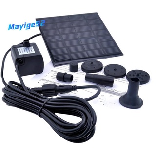 1.2 Watt Solar Power Water Pump Garden Fountain / Submersible Pump with Suckers at the Bottom, Features A Square Solar Panel to Be Staked on the Ground