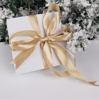 22m/rollo de oro satén cinta de boda fiesta de navidad decoración de bricolaje manualidades cintas embalaje envoltura (7)