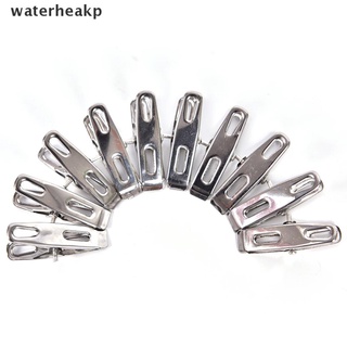 (waterheakp) 20 clavijas de acero inoxidable para ropa de lavandería, abrazaderas de metal para colgar, clips en venta
