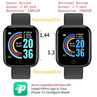 Reloj inteligente Y68 Bluetooth con Monitor Fitness/Monitor de presión Arterial/reloj inteligente de frecuencia cardiaca para hombre (4)