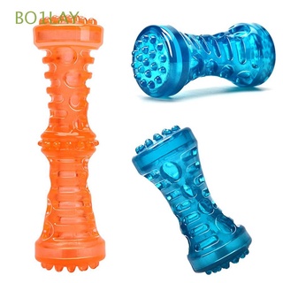 BO1LAY Durable Dog Chew Toy for Large Small Dogs Pet Toys Dog Bone Dog Toothbrush Aggressive Interactive Chewing Bite Resistant Bones for Dogs Puppy Bones/Multicolor