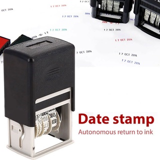 freimuth goma suministros de oficina de plástico sello de fecha sello de fecha conveniente rodillo de estampado palabras suministros de metal conjunto de barro (5)