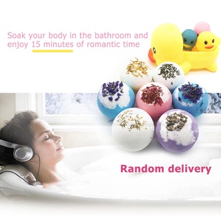 ❀ifashion1❀Dried Flower Essential Oil Bubble Bath Ball Bath Bomb Bathroom SPA Gift (1)