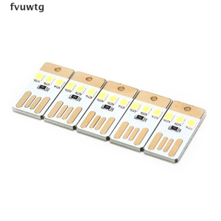 fvuwtg 5pcs lámpara de noche mini tarjeta de bolsillo usb de alimentación led 5v luz para ordenador portátil cl (7)