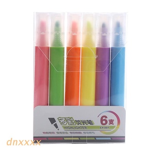 dnxxxx - juego de marcadores de colores (6 colores, reutilizables, para carteles)