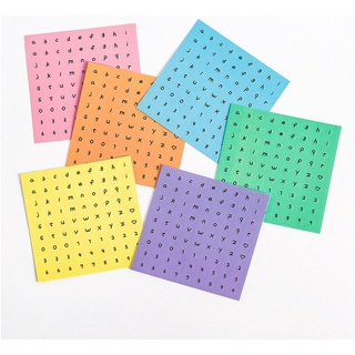 color inglés números del alfabeto pegatinas para la decoración de cuadernos papelería troquelado pegatinas