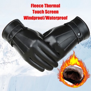 Daphne guantes negros De lana Térmica impermeable impermeables impermeables Para invierno Para hombre (6)