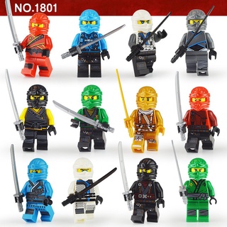 12pcs Mini Figuras Ninjago Com Boneco De Brinquedo 12 Pçs Compatível Com Legoed Estoque pronto