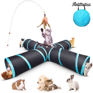 Antarctica Túnel plegable con Bola De Gato/doble/sonido 4 pisos/artículos Para mascotas