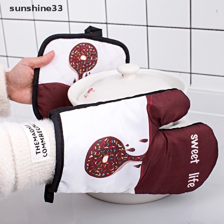 Sweets - guantes de cocina de algodón para horno de microondas, a prueba de calor, protección contra el calor {bigsale}