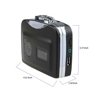 Reproductor De Cassette Independiente , Cinta Portátil A Convertidor MP3 , Grabadora De Música Walkman Grabada MP3 Flash USB (5)