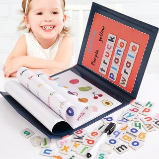 BN❤ Magnetic Word Spelling Game Children Early Education English Cardboard Puzzle