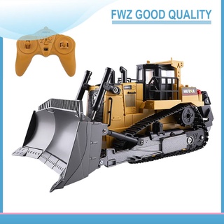 [FWZ Buena calidad] Bulldozer Huina RC Control remoto Crawler Bulldozer coche Tractor Playset excavadora juguete Bulldozer modelo Diecast camión para