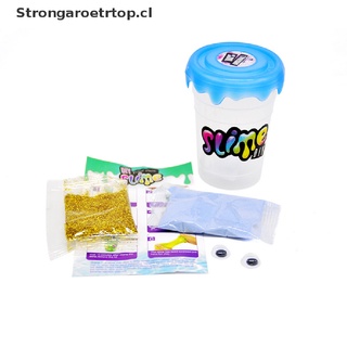 Strongaroetrtop DIY Glitter Make Fluffy Slime Kit De Relleno En Polvo Niño Agitar Todo El Pegamento Para Limosinas CL (2)