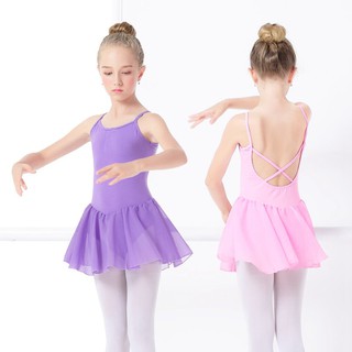 lírica ballet gasa vestido de niñas niño ballet falda vestido de leotardo para niños