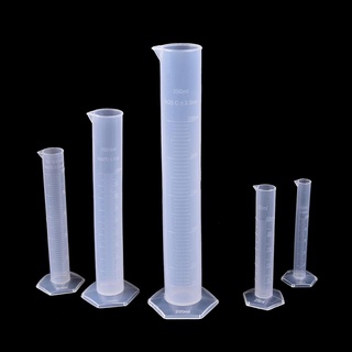 Orangemango 10/25/50/100/250ML Plastic Measuring Cylinder Laboratory Test Graduated Tube CL (6)