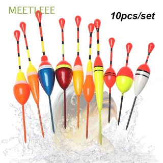 MEETLEEE 10PCS New Ice Fishing Lure Float Fluctuate Indicator Floats Bobbers Fashion Outdoor Slip Drift Tube Assorted Sizes Light Stick Floats