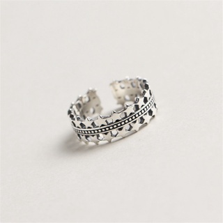 anillos abiertos de geometría de plata para mujer/anillo ajustable para mujer/anillo de promesa de boda/pareja/amante/anillo de dedo joyería