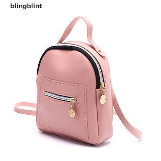 [blingblint] mujer mini mochila de cuero pu hombro mochila escolar señoras niñas bolsa de viaje (2)