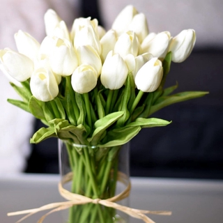 Tulipán Flor Artificial Real Toque Ramo Falso Para Decoración De Boda Flores Del Hogar Garen