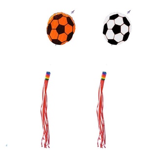🔥 ii Football Shape with Tassel Beach Kites Frameless Soft Entertainment Sports Family Outdoor Holiday Parent-child Activities Supplies