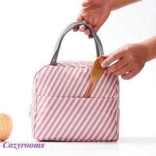 (Cozyrooms) Bolsa de almuerzo impermeable con aislamiento térmico enfriador Bento bolsa de almacenamiento de alimentos