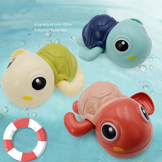 ❤ Juguetes de baño lindo juguete de ducha bebé baño tortuga juguete de dibujos animados Animal tortuga bebé juguete de agua bebé natación tortuga reloj juguete flotante tortugas niños playa baño juguetes@ SYZ