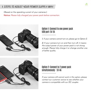 Andoer LP-E8 DC Acoplador USB Adaptador De Alimentación De Batería Maniquí Kit De Cargador Para Rebel T3i T2i T4i T5i EOS 600D 550D 650D 700D Kiss X5 X4 X6 (4)