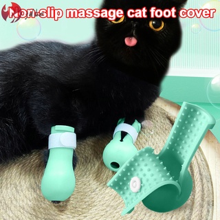 antiarañazos gato silicona zapatos botas gato pata protector de la cubierta botas de mascota rascador de restricción botines para gato