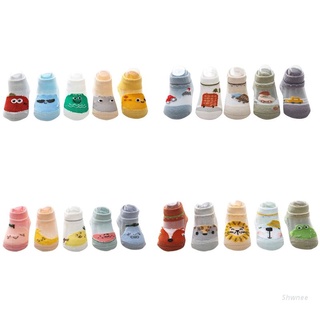 Shwnee 5 pares lindo bebé niños calcetines niño Ultra delgado malla verano medias tobillo Sox para recién nacido (1)