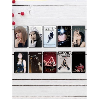 10 unids/set kpop blackpink lisa - lisa primer álbum individual [lalisa] lomo tarjeta foto tarjeta pegatina photocard fans colección de regalos (2)